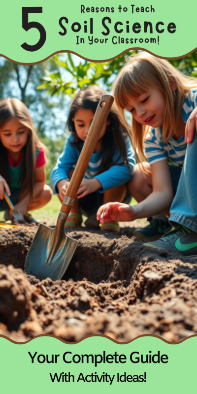 Children gathered around a hole dug in the soil
